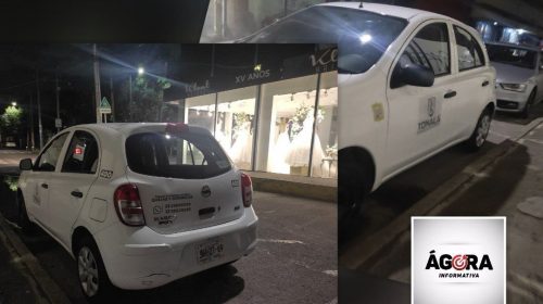 Denuncian ante Contraloría de Tonalá uso de vehículo oficial, visto en GDL un domingo por la noche